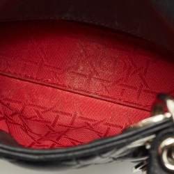 Pre Owned Dior Black Cannage Leather Mini Lady Dior Tote