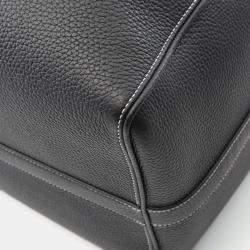 Pre Owned Dior Rango 50 Black Leather Boston Bag
