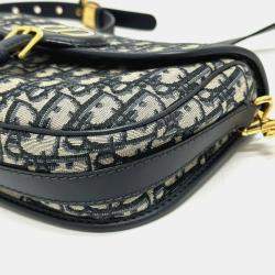 Pre Owned Dior Caro Cannage Grey Leather Shoulder Bag