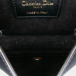 Pre Owned Dior Black Micro Leather Bobby Crossbody