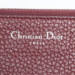 Pre Owned Dior Red Leather Medium Diorissimo Shopper Tote