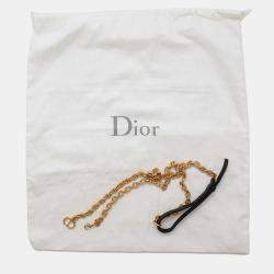 Pre Owned Dior Caro Black Leather Wallet