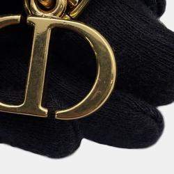 Pre Owned Dior Caro Black Leather Wallet