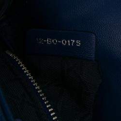 Pre Owned Dior Mini Lambskin Blue Cannage Lady Dior
