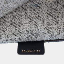 Pre Owned Dior Blue Medium Oblique Denim Book Tote