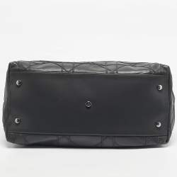 Pre Owned Dior Grey Cannage Leather Granville Tote