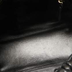 Pre Owned Dior Black Quilted Cannage Leather Delices Gaufre Tote