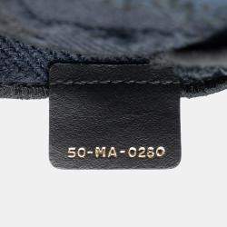 Pre Owned Dior Saddle Blue Camouflage Canvas Belt Bag