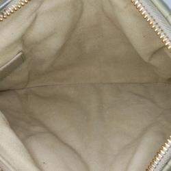 Pre Owned Dior Caro Mini Green Calfskin Macrocannage Leather Shoulder Bag