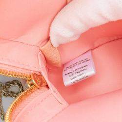 Pre Owned Dior Kids Star Pink Cannage Lambskin Crossbody Bag