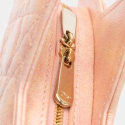 Pre Owned Dior Kids Star Pink Cannage Lambskin Crossbody Bag