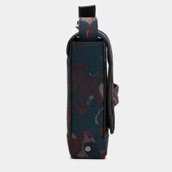 Pre Owned Dior Peter Doig Collaboration Brown Canvas Messenger Bag