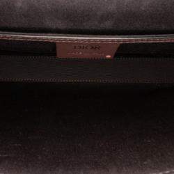 Pre Owned Dior Peter Doig Collaboration Brown Canvas Messenger Bag