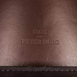 Pre Owned Dior Peter Doig Collaboration Brown Canvas Messenger Bag