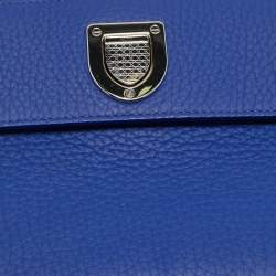 Pre Owned Dior Blue Leather Mini Diorever Top Handle Bag