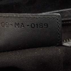 Pre Owned Dior Dark Grey Leather Saddle Bag