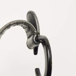 Pre Owned Dior Dark Grey Leather Saddle Bag