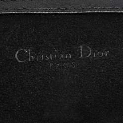 Pre Owned Dior Black Leather Studded Diorama Vertical Chain Clutch