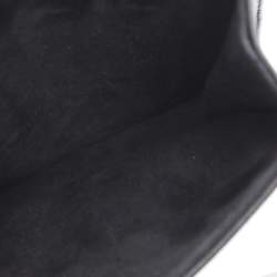 Pre Owned Dior Black Leather Studded Diorama Vertical Chain Clutch