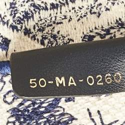 Pre Owned Dior Blue/Beige Toile De Jouy Embroidered Canvas Medium Book Tote