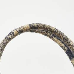 Pre Owned Dior Blue/Beige Toile De Jouy Embroidered Canvas Medium Book Tote