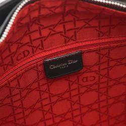Pre Owned Christian Dior Lady Large Black Cannage Leather Handbag