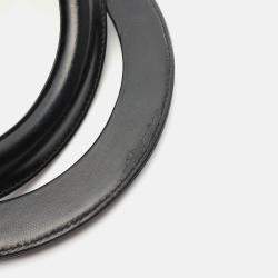 Pre Owned Christian Dior Lady Large Black Cannage Leather Handbag