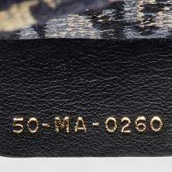 Pre Owned Dior Navy Blue Oblique Embroidered Canvas Large Book Tote