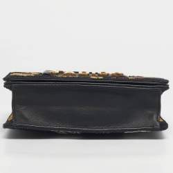Pre Owned Dior Multicolor Tarot Embroidered Fabric J’adior Flap Shoulder Bag