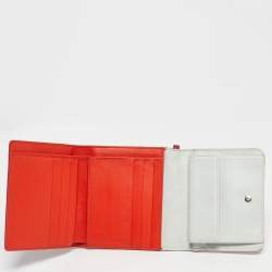 Pre Owned Dior Pink Cannage Leather Lady Dior Trifold Compact Wallet