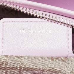 Pre Owned Dior Lilac Cannage Leather Medium Lady Dior Tote
