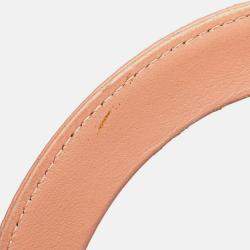 Pre Owned Dior Pink Medium Lambskin Cannage Lady Dior
