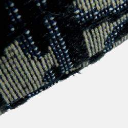Pre Owned Dior Navy Blue Mini Oblique Canvas Saddle Bag