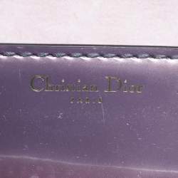 Pre Owned Dior Pink Patent Leather Mini J'Adior Chain Flap Bag