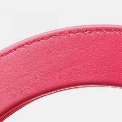 Pre Owned Dior Orange Pink Medium Bicolor Lambskin Cannage Lady Dior