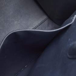 Pre Owned Dior Dark Blue Calfhair and Leather Medium Diorever Tote