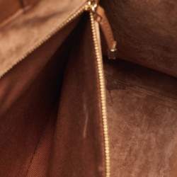 Pre Owned Dior Brown Macrocannage Leather Medium Book Tote