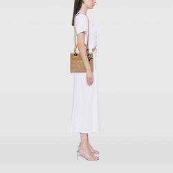 Pre Owned Dior Medium Patent Cannage Lady Dior