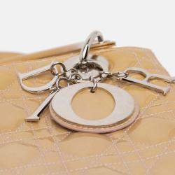 Pre Owned Dior Medium Patent Cannage Lady Dior