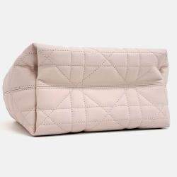 Pre Owned Dior Small Toujours Vertical Beige Leather Bag