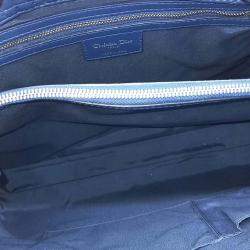 Pre Owned Dior Blue Leather Cannage shoulder bag