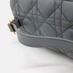 Pre Owned Dior Grey Leather Travel Vanity Small