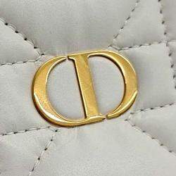 Pre Owned Dior Cream Leather Caro Box Bag