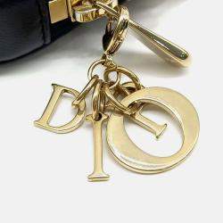 Pre Owned Dior Black Leather 30 Montaigne Oblique Phone Holder Mini Crossbody Bag