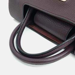 Pre Owned Dior Burgundy Leather Diolamar Shoulder Bag