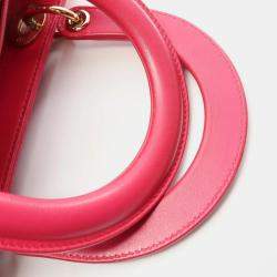 Pre Owned Christian Dior Lady Red Leather Handbag