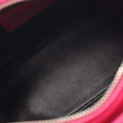 مملوكة مسبقًا حقيبة يد ليدي ديور جلد وردي وأسود
