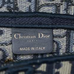 Pre Owned حقيبة سرج ديور جلد رمادي