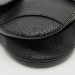 مملوكة مسبقًا Dior Black Leather Saddle Bag