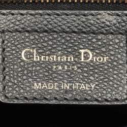 مملوكة مسبقًا Dior Black Leather Saddle Bag